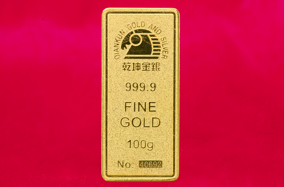 乾坤金条100g